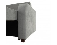 Rozkladacia pohovka s úložným priestorom Portoriko - sivá