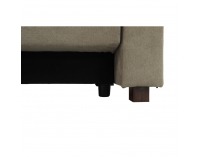 Rozkladacia pohovka s úložným priestorom Portoriko - sivohnedá (taupe)