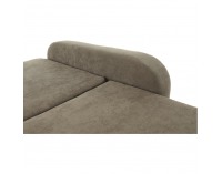 Rozkladacia pohovka s úložným priestorom Portoriko - sivohnedá (taupe)