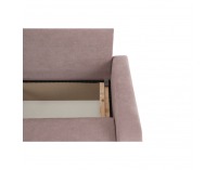 Rozkladacia pohovka s úložným priestorom Portoriko - staroružová