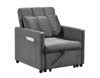 Rozkladacie kreslo Igrim - svetlosivá