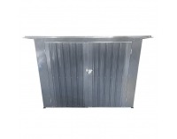 Oceľový box na dva odpadkové koše Rubis - sivá