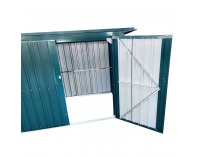 Oceľový box na dva odpadkové koše Rubis - zelená