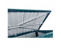 Oceľový box na dva odpadkové koše Rubis - zelená