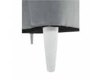 Kreslo (ušiak) Rufino New - svetlosivá / biela