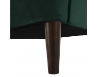 Kreslo (ušiak) Rufino New - tmavozelená / orech