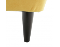 Kreslo (ušiak) Rufino New - žltá / wenge