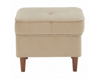 Taburetka Rufino New - béžovozlatá / orech