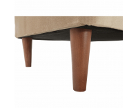 Taburetka Rufino New - béžovozlatá / orech