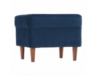 Taburetka Rufino New - tmavomodrá / orech