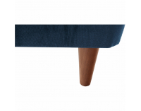 Taburetka Rufino New - tmavomodrá / orech