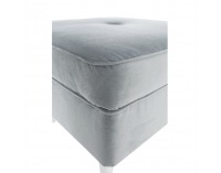 Taburetka Rufino New - svetlosivá / biela