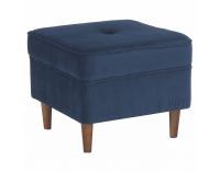 Taburetka Rufino New - tmavomodrá / orech