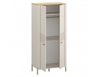 Dvojdverová šatníková skriňa Runol 2D - kašmír / dub kamenný