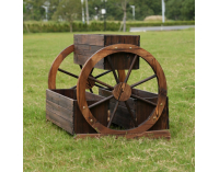 Drevený kvetináč Saba - hnedá