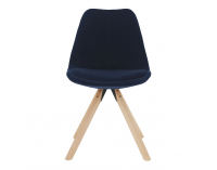 Jedálenská stolička Sabra - modrá (Velvet) / buk