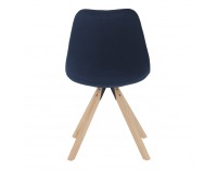 Jedálenská stolička Sabra - modrá (Velvet) / buk