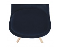 Jedálenská stolička Sabra - modrá (Velvet) / buk