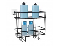 Organizér do kúpelne Sabrina - čierna