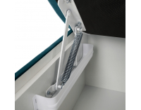 Čalúnená jednolôžková posteľ s matracom Safra 90 P - zelená