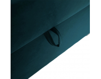 Čalúnená jednolôžková posteľ s matracom Safra 90 P - zelená