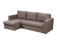 Rohová sedačka s rozkladom a úložným priestorom Milo L/P - falcone 4 šenil