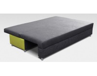 Rozkladacia pohovka s úložným priestorom Rita SR - hnedá / béžová