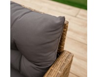 Záhradný nábytok z umelého ratanu Sagir - sivohnedá / svetlohnedá