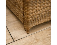 Záhradný nábytok z umelého ratanu Sagir - sivohnedá / svetlohnedá