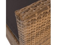 Záhradný nábytok z umelého ratanu Sagir - sivohnedá / svetlohnedá