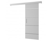 Posuvné dvere Saldor 90 4 - biela / strieborná