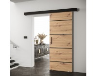 Posuvné dvere Saldor 90 4 - dub artisan / čierna