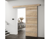 Posuvné dvere Saldor 90 4 - dub sonoma / strieborná