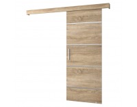 Posuvné dvere Saldor 90 4 - dub sonoma / strieborná