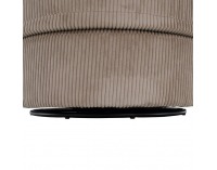 Relaxačné otočné kreslo Salter - sivohnedá