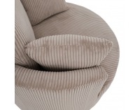 Relaxačné otočné kreslo Salter - sivohnedá