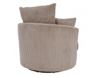 Relaxačné otočné kreslo Salter - sivohnedá