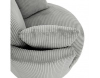 Relaxačné otočné kreslo Salter - svetlosivá