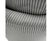 Relaxačné otočné kreslo Salter - svetlosivá