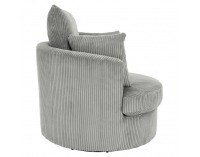 Relaxačné otočné kreslo Salter - svetlosivá