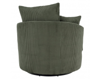 Relaxačné otočné kreslo Salter - tmavozelená