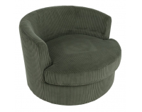 Relaxačné otočné kreslo Salter - tmavozelená
