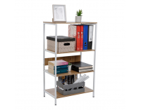 Policový regál Salve - biela / dub sonoma