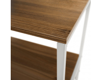 Policový regál Salve - biela / dub sonoma