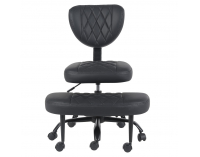 Ergonomická kľakačka na kolieskach Samer - čierna