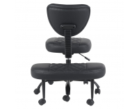 Ergonomická kľakačka na kolieskach Samer - čierna