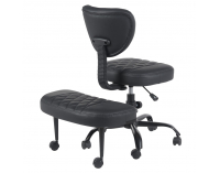 Ergonomická kľakačka na kolieskach Samer - čierna