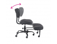 Ergonomická kľakačka na kolieskach Samer - čierna