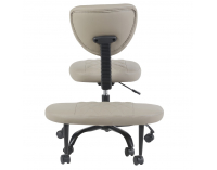 Ergonomická kľakačka na kolieskach Samer - sivohnedá (taupe) / čierna