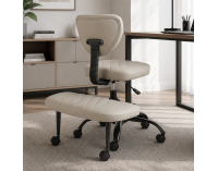 Ergonomická kľakačka na kolieskach Samer - sivohnedá (taupe) / čierna